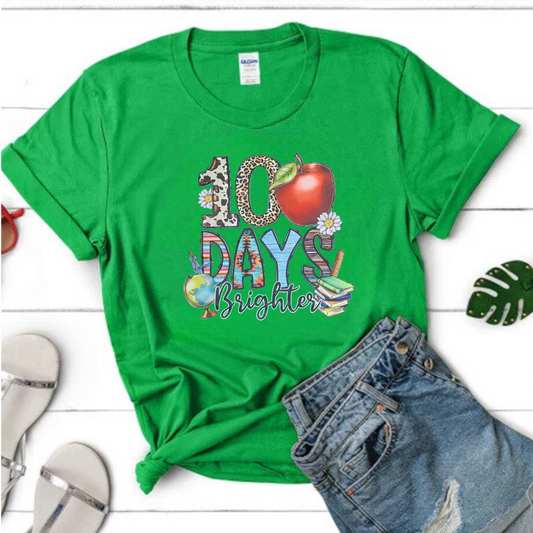 100 Days Brighter Apple T-Shirt