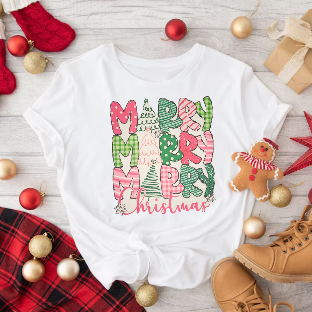 Merry Merry Merry Christmas T-Shirt.