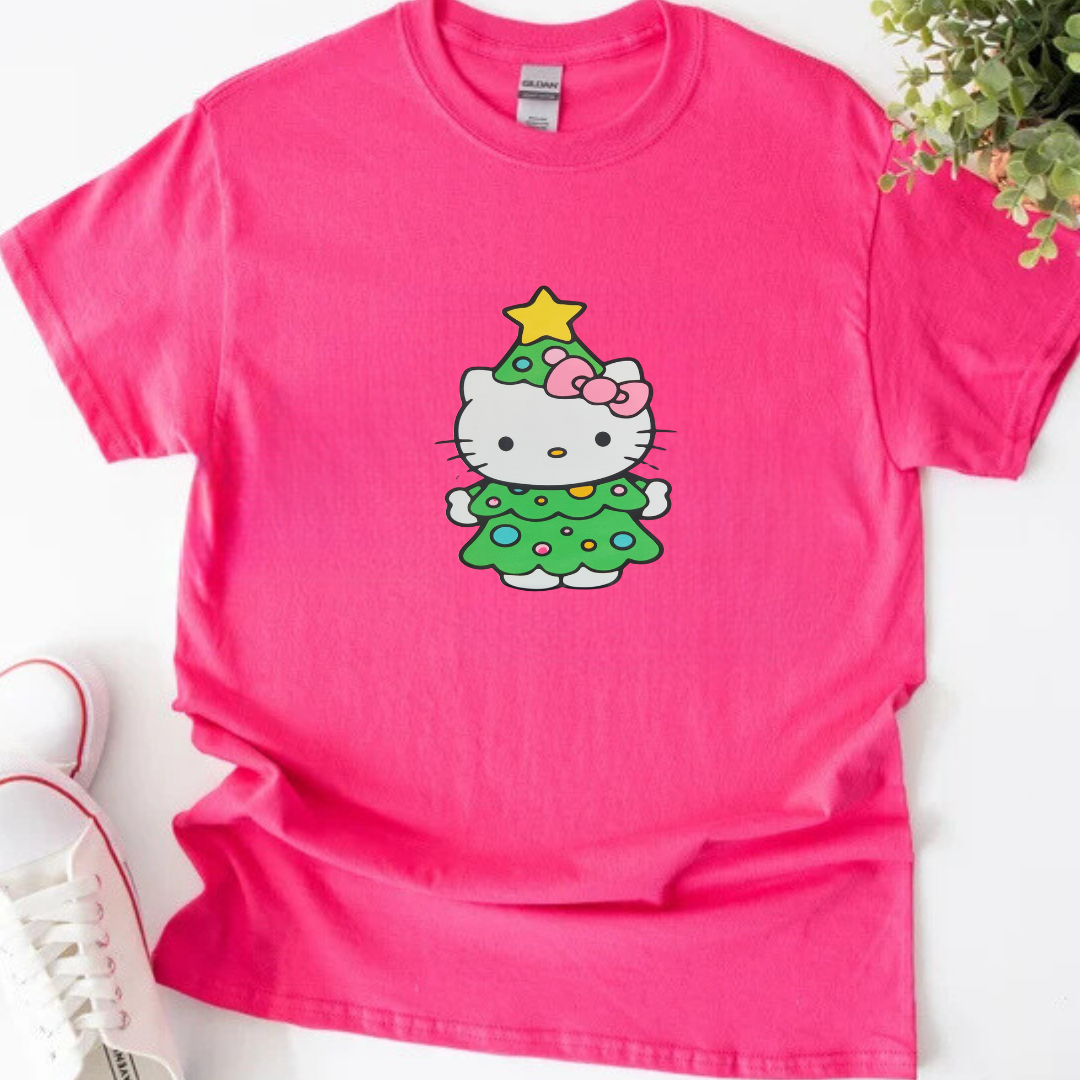 Youth Hello Kitty Christmas Tree T-Shirt