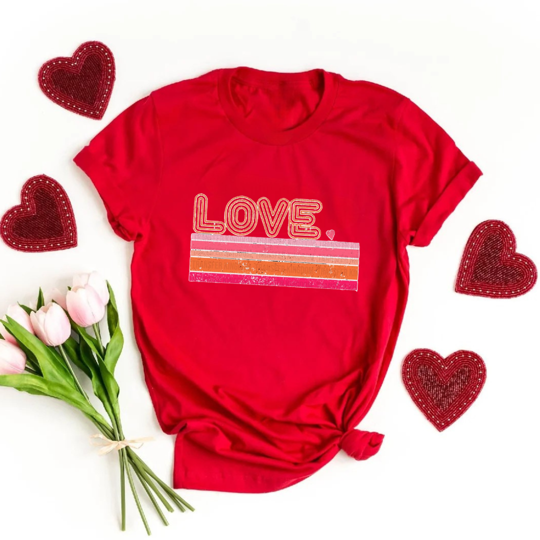 Pink & Orange Love T-Shirt