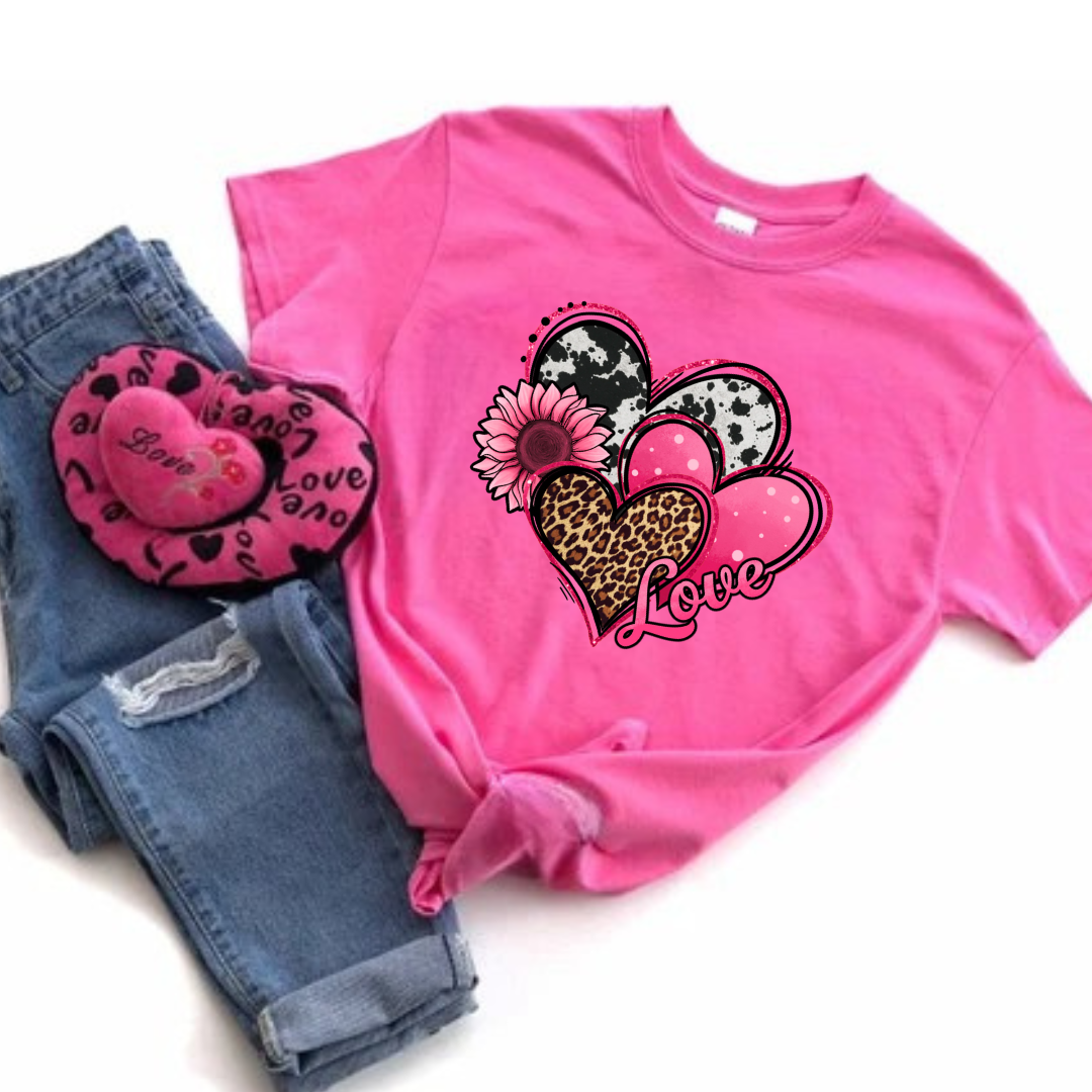 Three Hearts Love T-Shirt