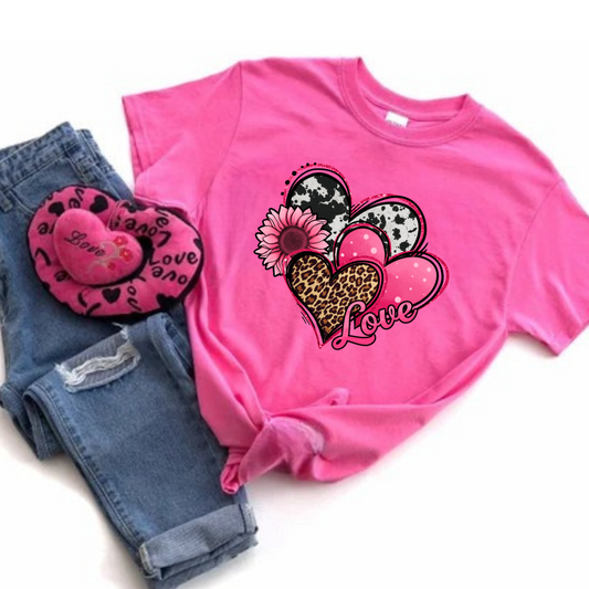 Three Hearts Love T-Shirt