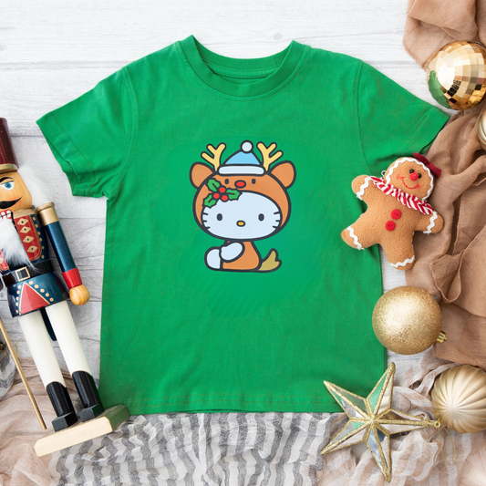 Youth Hello Kitty Reindeer T-Shirt